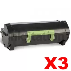 3 x Lexmark 56F6000 Compatible MS421 / MS521 / MS622 / MX421 / MX522 / MX622 Black Toner Cartridge - 6,000 pages