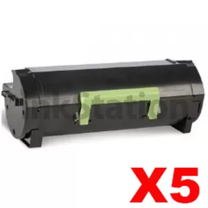 5 x Lexmark 56F6000 Compatible MS421 / MS521 / MS622 / MX421 / MX522 / MX622 Black Toner Cartridge - 6,000 pages