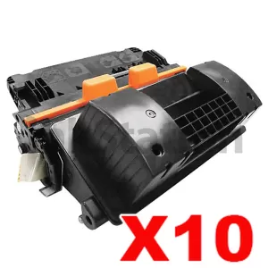 10 x HP CF281A (81A) Compatible Black Toner Cartridge - 10,500 Pages