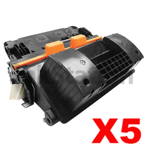 5 x HP CF281A (81A) Compatible Black Toner Cartridge - 10,500 Pages