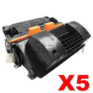 5 x HP CF281A (81A) Compatible Black Toner Cartridge - 10,500 Pages