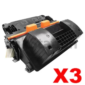 3 x HP CF281A (81A) Compatible Black Toner Cartridge - 10,500 Pages