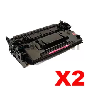 2 x HP CF287A (87A) Compatible Black Toner Cartridge - 9,000 Pages