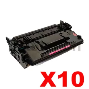 10 x HP CF287A (87A) Compatible Black Toner Cartridge - 9,000 Pages