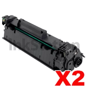 2 x HP CF283A (83A) Compatible Black Toner Cartridge - 1,500 Pages