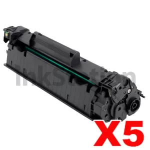5 x HP CF283A (83A) Compatible Black Toner Cartridge - 1,500 Pages