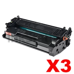 3 x HP 76X CF276X High Yield Compatible Black Toner Cartridge - 10,000 Pages