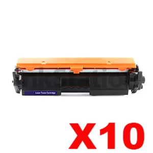 10 x HP CF217A (17A) Compatible Black Toner Cartridge - 1,600 Pages