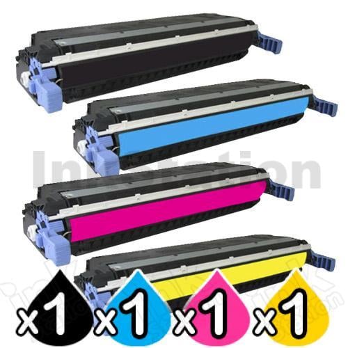 HP 4 Pack C9730A-C9733A (645A) Compatible Toner Cartridges [1BK,1C,1M ...