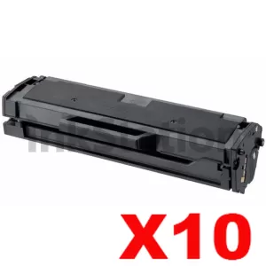10 x Samsung SLM2020, SLM2070 (MLT-D111S) Compatible Black Toner Cartridge SU812A - 1,000 pages