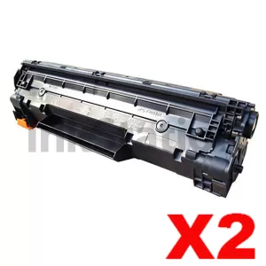 2 x HP CB435A (35A) Compatible Black Toner Cartridge - 2,000 Pages
