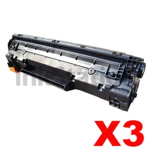 3 x HP CB435A (35A) Compatible Black Toner Cartridge - 2,000 Pages