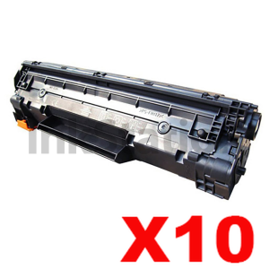 10 x HP CB435A (35A) Compatible Black Toner Cartridge - 2,000 Pages