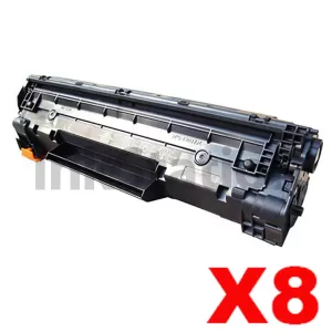 8 x HP CB435A (35A) Compatible Black Toner Cartridge - 2,000 Pages