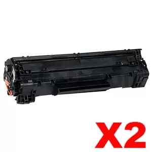2 x Canon CART-312 Black Compatible Toner Cartridge 2,000 Pages(Extra High Capacity)