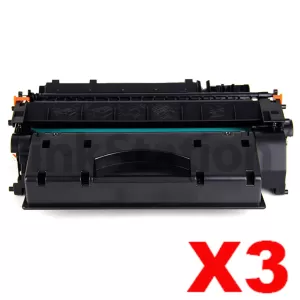 3 x Canon CART-319II Black High Yield Compatible Toner Cartridge - 6,400 pages