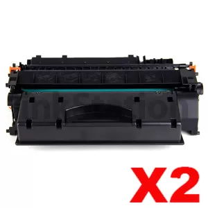 2 x Canon CART-319II Black High Yield Compatible Toner Cartridge - 6,400 pages
