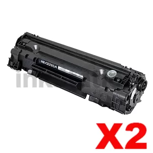 2 x HP CE285A (85A) Compatible Black Toner Cartridge - 1,600 Pages