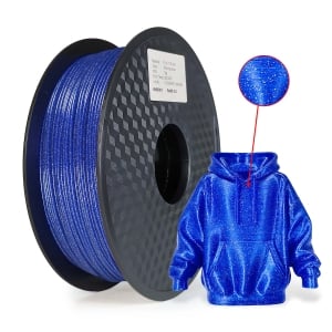 1 x Glitter PLA 3D Filament 1.75mm Shining Blue - 1KG