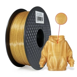 1 x Glitter PLA 3D Filament 1.75mm Shining Gold - 1KG