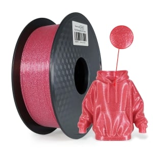 1 x Glitter PLA 3D Filament 1.75mm Shining Red - 1KG