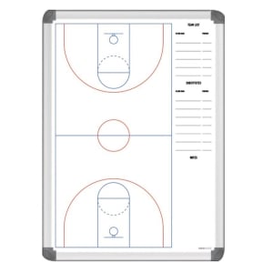 Visionchart Sports Team Logo Coaches Tactical Whiteboard 600 x 400mm Basketball