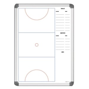 Visionchart Sports Team Logo Coaches Tactical Whiteboard 600 x 400mm Netball