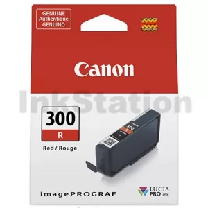 Genuine Canon PFI-300R Red Ink Cartridge
