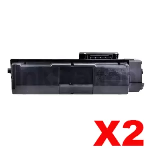 2 x Non-Genuine TK-1254 Black Toner Kit for Kyocera PA3500X - 3,000 pages