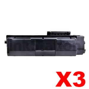 3 x Non-Genuine TK-1254 Black Toner Kit for Kyocera PA3500X - 3,000 pages