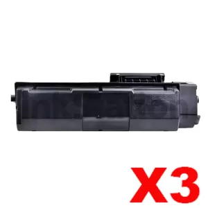 3 x Non-Genuine TK-1254 Black Toner Kit for Kyocera PA3500X - 3,000 pages