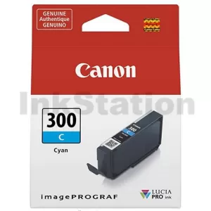 Genuine Canon PFI-300C Cyan Ink Cartridge