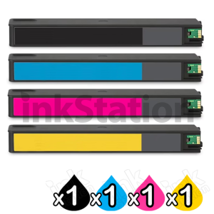 4 Pack HP 975A Compatible Inkjet Combo L0R88AA - L0R97AA [1BK,1C,1M,1Y]