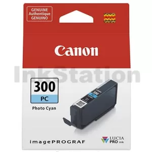 Genuine Canon PFI-300PC Photo Cyan Ink Cartridge