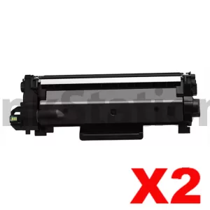 2 x Compatible Brother TN-2530XXL Super High Yield Toner Cartridge - 5,000 pages
