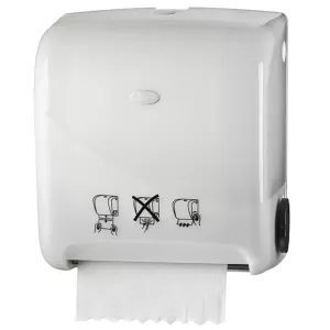 Royal Touch Jaws Autocut Hand Towel Dispenser (Pearl White)