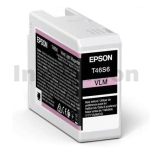 Epson T46S6 Light Magenta UltraChrome Pro10 Genuine Ink Cartridge 25ml C13T46S600 / C13T46S60N
