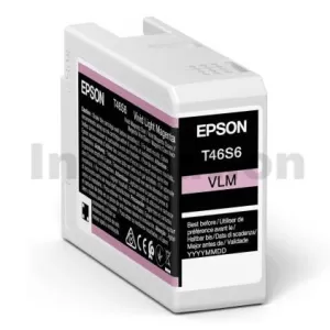 Epson T46S6 Light Magenta UltraChrome Pro10 Genuine Ink Cartridge 25ml C13T46S600 / C13T46S60N