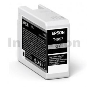 Epson T46S7 Grey UltraChrome Pro10 Genuine Ink Cartridge 25ml C13T46S700