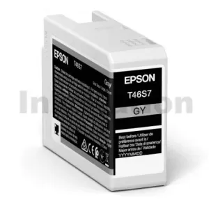 Epson T46S7 Grey UltraChrome Pro10 Genuine Ink Cartridge 25ml C13T46S700