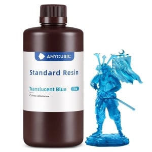 Anycubic Standard Resin 1KG For LCD/DLP 3D Printers - Translucent Blue