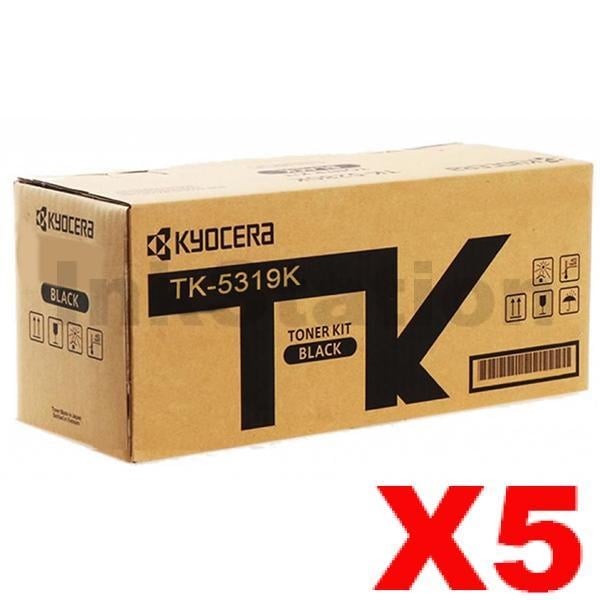 Kyocera 5 x Genuine TK-5319K Black Toner Cartridge TASKalfa 408ci ...