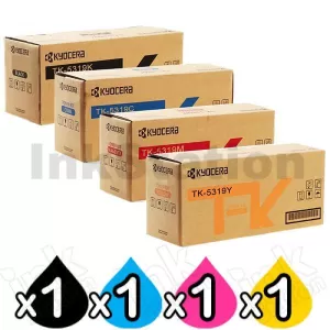 4-Pack Genuine Kyocera TK-5319 Toner Cartridges Combo TASKalfa 408ci [1BK,1C,1M,1Y]