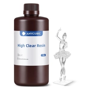 Anycubic High Clear Resin 1KG For LCD 3D Printers - Clear
