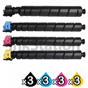 3 Sets of 4 Pack Non-Genuine alternative for TK-8549 Toner Cartridges Combo suitable for Kyocera TASKalfa 4054ci [3BK,3C,3M,3Y]