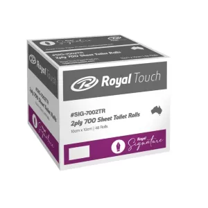 48 Rolls Royal Signature 2ply Toilet Paper Rolls 700 Sheets