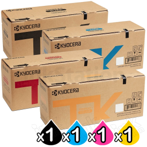 4 Pack Genuine Kyocera TK-5484 Toner Cartridges ECOSYS MA2101cfx, MA2101cwfx, PA2101cx, PA2101cwx [1BK,1C,1M,1Y]