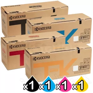 4 Pack Genuine Kyocera TK-5484 Toner Cartridges ECOSYS MA2101cfx, MA2101cwfx, PA2101cx, PA2101cwx [1BK,1C,1M,1Y]