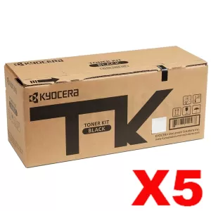 5 x Genuine Kyocera TK-5484K Black Toner Cartridge ECOSYS MA2101cfx, MA2101cwfx, PA2101cx, PA2101cwx - 1,250 pages