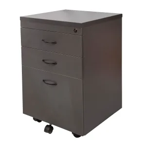 Rapidline Rapid Worker Mobile Pedestal - 2 Personal Drawers + 1 File Drawer  - Ironstone